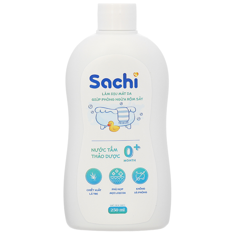 Nước tắm thảo dược Sachi hương tràm, giúp ngăn rôm sảy chai 250ml - 10